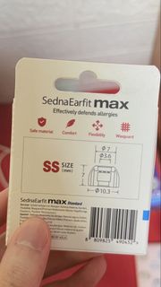 AZLA SednaEarFit MAX Standard SS Size耳膠 2對
