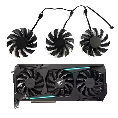 New 82MM 4PIN PLA08215S12H T128015SU RX 5700T GPU Fan for Gigabyte AORUS Radeon ™ RX 5700 XT 8G Cool