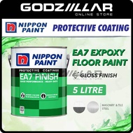 5L Nippon Paint EA7 Epoxy Floor Paint | Protective Coating | Cat Lantai Rumah Cat Lantai Simen