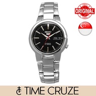 [Time Cruze] Seiko 5 SNKA07K1 Automatic 21 Jewels Stainless Steel Black Dial Men Watch SNKA07 SNKA07K