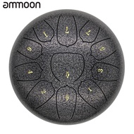 6นิ้วเหล็กลิ้นกลอง11หมายเหตุ Handpan กลองกับกลองตะลุมพุกนิ้วหยิบเคาะสำหรับการทำสมาธิโยคะ