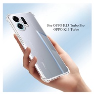 Case for Oppo K13 Turbo, K13 Turbo Pro 5G Flexible Transparent Shockproof 4 Corners