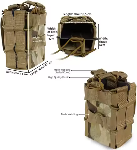 Double Open-Top Mag Magazine Pouch Tactical Molle for M4 M14 M16 AR15 G36 for Hunting Rifle Mag Bags