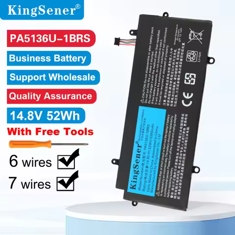KingSener 14.8V 52WH PA5136U-1BRS Laptop Battery for Toshiba Portege Z30-A1301 Z30-B K10M Z30-C PA51