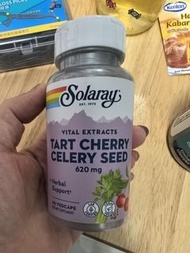 Solaray （iHerb）酸櫻桃提取物和芹菜籽，60粒植物膠囊