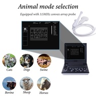 Veterinary B-Ultrasound Machine, Portable Laptop Scanner with 3.5 MHz Micro Convex Probe for Cat Dog