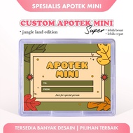 Custom Pharmacy Mini Super Box P3K Sticker Gift - Jungle Land