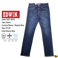EDWIN Brand Men’s Skinny - Regular Rise Stretchable Jeans ( 7507-2675 )