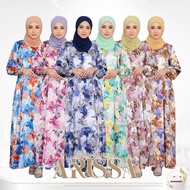 Sajeeda Jubah  Muslimah Raya Dress Arissa Terbaru Fashion Muslim Wanita S to 5XL