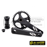 Crank Pacific SYTE ST-M113 Hollowtech II Single Middle Gear 36T 170mm Include BB HT2 MTB Roadbike Bike