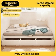 NUOMU | Storage Ottoman Low Bed Frame Drawer Platform Bed