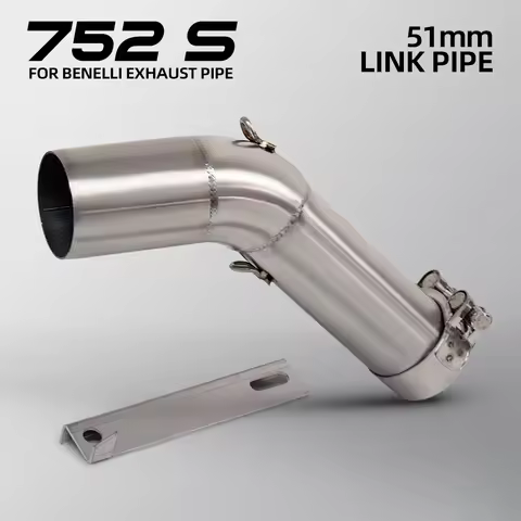 Motorcycle Racing line exhaust Pipe original position middle link pipe Connect 51mm Exhaust Muffler