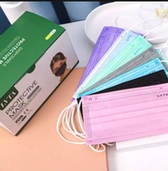 50pcs 3-PLY COLORED FACE MASK PREMIUM QUALITY - MOUSON/LVTA