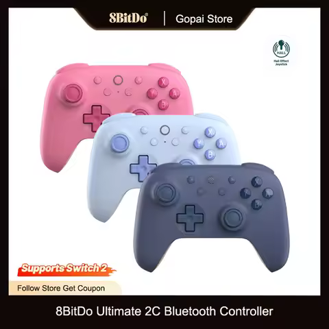 8BitDo New Ultimate 2C Bluetooth Controller With Hall Joystick for Nintendo Switch 2 Lite OLED Gamep