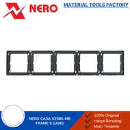 SAKLAR LAMPU - STOP KONTAK - SAKLAR - SAKLAR NERO CASA X2 BLACK MATTE - SAKLAR NERO - NERO INBOWDU