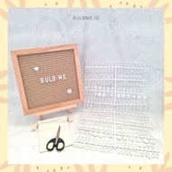 Felt premium letter board mocca baby letter name board