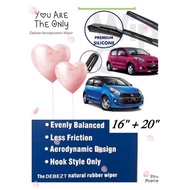 [PREMIUM] Perodua MYVI 2005-2017 Debezt Aerodynamic Silicone Wiper (Aerodynamic Type 16” + 20” )