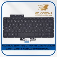 Replacement Keyboard For ASUS ROG ZEPHYRUS G14 GA401 GA401U GA401M GA401I GA401J  KEYBOARD WITH BACK