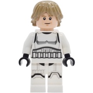 Original Lego Star Wars - Luke Skywalker (Stormtrooper Outfit, Smile with Crease / Frown) 75419 Mini