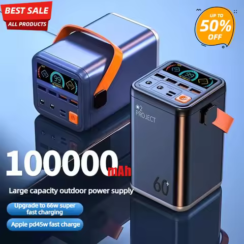 100000mAh Power Bank 45W PD 66W Super Fast Charging Powerbank for Huawei Apple Laptops OnePlus Campi
