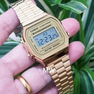 Casio A168 A168WG-9W Vintage Retro Gold tone man ladies girls unisex digital quartz Digital watch br