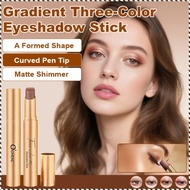 Matte shimmer gradient three-color eyeshadow stick