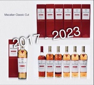 Macallan Classic Cut 一套7支 2017, 2018, 2019, 2020, 2021, 2022, 2023 麥卡倫威士忌