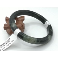 🍀 B2406 - Natural Serpentine Jade Bangle 63mm (with certificate) 天然岫岩501花玉手镯 63mm (附证书)