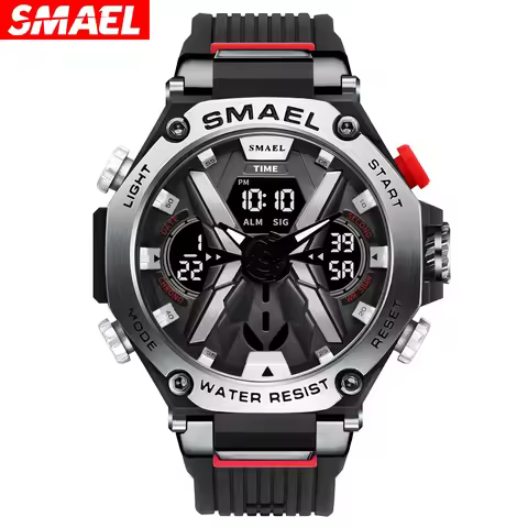 SMAEL electronic watch 8087 alloy men's multifunctional sports waterproof