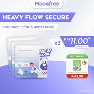 [Bundle of 3] Moodfree Night Use Sanitary Pad 35cm | Women Period Pad | Tuala Wanita | 卫生棉
