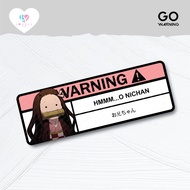 Hologram Demon Slayer Car/Motorcycle Warning Sticker | GO STICKER