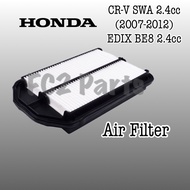 Honda CR-V CRV SWA 2.4cc K24Z (2007-2012) EDIX BE8 2.4cc Air Filter 17220-RZA-A00
