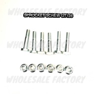 SPROCKET SCREW SET MODENAS GT128 / DINAMIK & KAWASAKI KR150 / ZX150 / AR125 / KRZ150