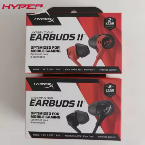 HyperX Cloud Earbuds II 2 Gaming Earphone With Mic Immersive Wired In-game Audio In-Ear Headphone Fo