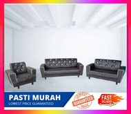 Promotion Set Set High Quality PVC Sofa 1 Seater 2 Seater 3 Seater Kulit 1+2+3 Seater