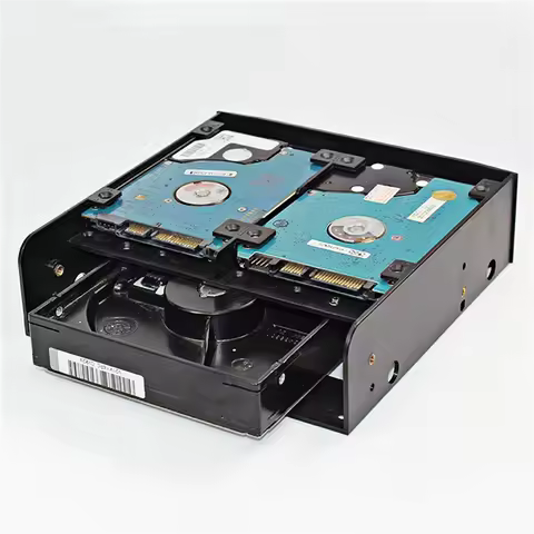 Oimaster Multi-Functional Hard Drive Conversion Rack 2.5" / 3.5" HDD / SSD To 5.25" Floppy Drive Bay