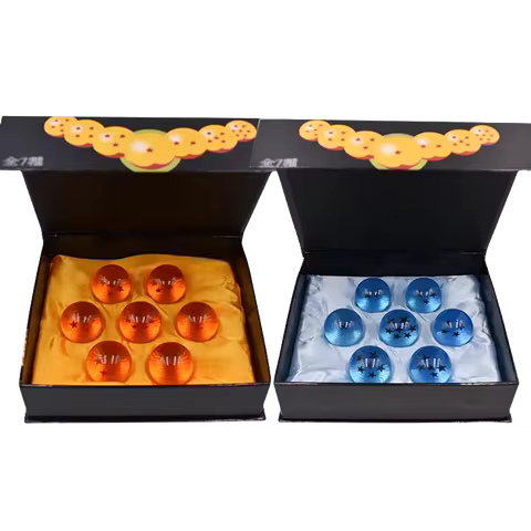 4.3CM Anime DBZ 7 Stars Balls 3.5CM Figures Toys New In Box Shenron Dragon Crystal Balls PVC Collect