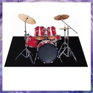 (Y W Z H)Drum Mat, Non-Slip Grip Bottom Drum Carpet 4Ft X 5.3Ft Tightly Woven Fabric Drum Rug Drum P