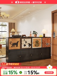 Meisda Medieval Style Hallstand Cabinet Living Room Partition Cabinet Kalik Grid Cabinet Steel Stora