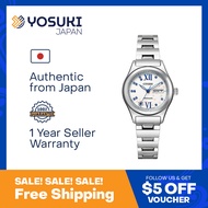 CITIZEN Automatic PD7161-58W Snow white Blue crystal Limited JMADE Day Date White Silver Blue Leather Wrist Watch For Woman from YOSUKI JAPAN / PD7161-58W (  PD7161 58W PD716158W PD71 PD7161- PD7161-5 PD7161 5 PD71615 )