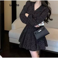 lovito Polka Dot Dress Size L
