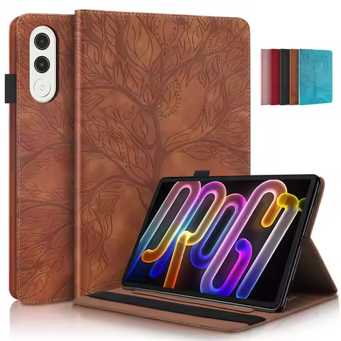 Coque For Xiaoxin Pad Pro GT Case tb710fu Emboss Tree PU Leather Wallet Flip Cover For Lenovo Xiaoxi
