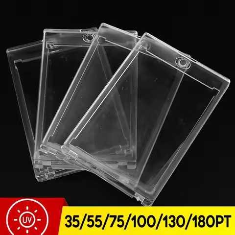 35PT-180PT Magnetic TCG Card Frames Display Holders Acrylic Clear Card Sleeves Frame Photo Display S