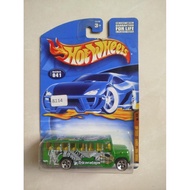 HOTWHEELS HOT WHEELS SCHOOL BUS GREEN FOSSIL FUEL SERIES RARE 50084