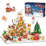 Advent Calendar 2025 Gingerbread House Mini Building Set with 24 Days Christmas Countdown Building