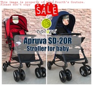 ♞✁☈COD Apruva Stroller for Baby Sd-20R 3-Way Reversible Stroller With Rocking Feature