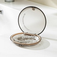 日本霜山 質感霧透磁扣快取式牙套收納盒