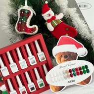 Kedi Christmas Series 2024 สีเจลคริสมาสต์ เซ็ตสีเจลคริสมาสต์ 2024 ทําเล็บ