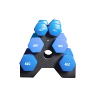 Dumbbell Set Rack ดัมเบล 3 คู่ Set 2/3/4 KG. สีน้ำเงิน - Homefittools