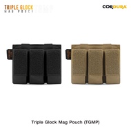 ซองแม็กกาซีน Triple Glock Mag Pouch (TGMP) สำหรับใส่แม็ก Glock (แถวคู่)  3 ช่อง ซองแม็ก